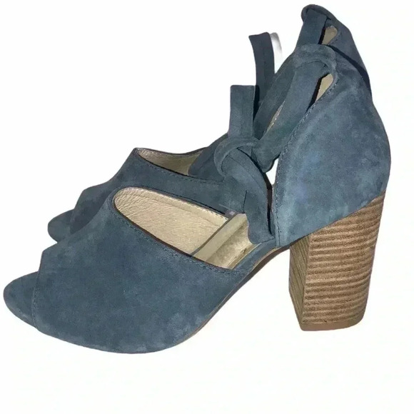 Raye Ankle Strap Suede Sandal Size 6.5 - Picture 3 of 8